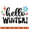 Hallo winter svg