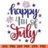 Happy 4th of july svg