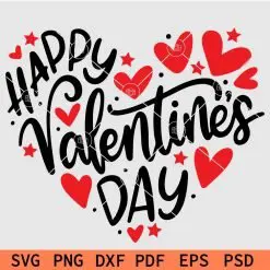 Happy Valentines Day Heart Symbol SVG