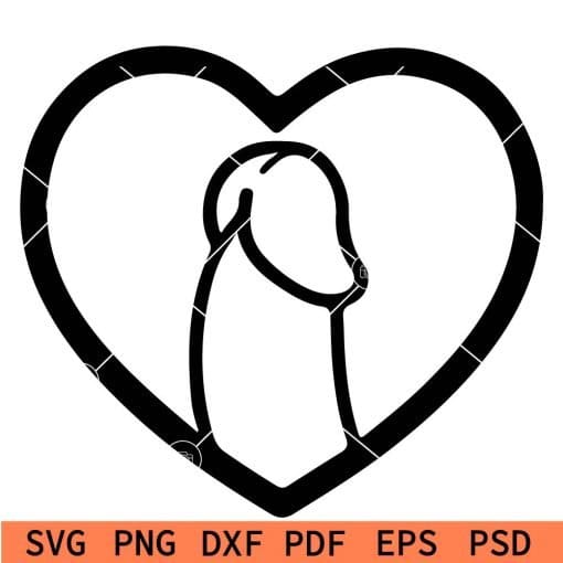 Heart symbol penis svg