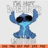i'm not weird i'm limited edition Stich SVG