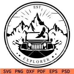 Explorer Jeep SVG