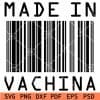 Made in vachina Barcode SVG