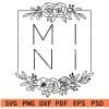 Floral Frame Mini SVG