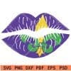 Mardi Gras lips svg