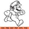 Super Mario Line Art SVG