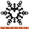 Mickey mouse snowflake svg