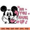 Mickey no you hang up svg