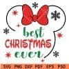 Minnie best christmas ever svg