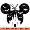 Disney castle Halloween Scene SVG