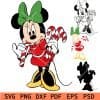 Minnie Mouse with Candy Cane SVG