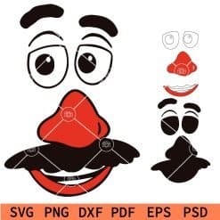 Mr. potato Layered  svg