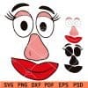 Mrs. potato Layered  svg