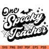 One spooky teacher svg