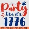 Party like its 1776 svg
