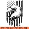 Eagle Inside Distressed US Flag SVG