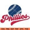 Wavy Phillies baseball svg