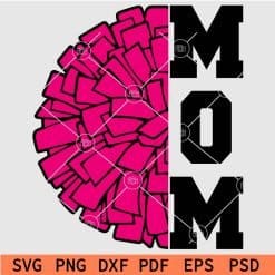 Pom pom cheer mom svg