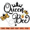 Flying Queen bee SVG