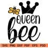 Queen bee Crown SVG