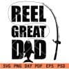 Reel great dad Fishing Hook svg