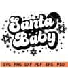 Retro Santa baby svg