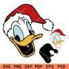 Santa Donald Duck SVG