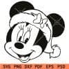 Santa minnie mouse svg