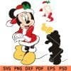 Santa minnie mouse svg