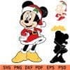 Santa minnie mouse svg