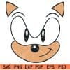 Sonic face SVG