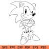 sonic Outline svg