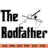 The rodfather fishing Rod svg