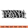 Wakanda forever phrase SVG