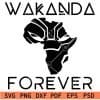 Africa Map Wakanda Forever SVG