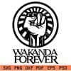 Wakanda forever fist SVG