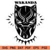 Wakanda head Mask SVG