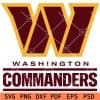 Washington commanders Official Logo svg