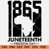 1865 Juneteenth Freedom Day SVG