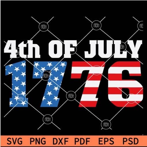 4th of July 1776 Memorial Day SVG