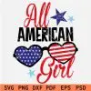 All American Girl Sunglasses SVG