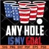 4th July any hole is my goal Tumbler SVG