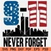 9-11 Never Forget SVG