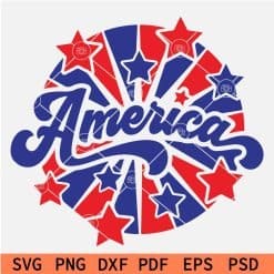 Grunge America Wreath stars SVG