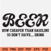 Beer now cheaper than gasoline so don't drive drink SVG