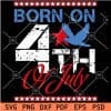 Born on 4th of July Dove SVG
