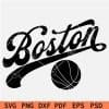 Boston Basketball Ball svg,