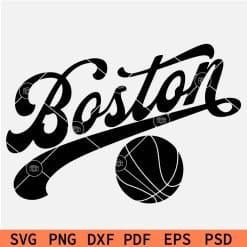 Boston Basketball Ball svg,