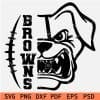 Browns Football Monogram SVG