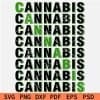 Cannabis Stacked SVG